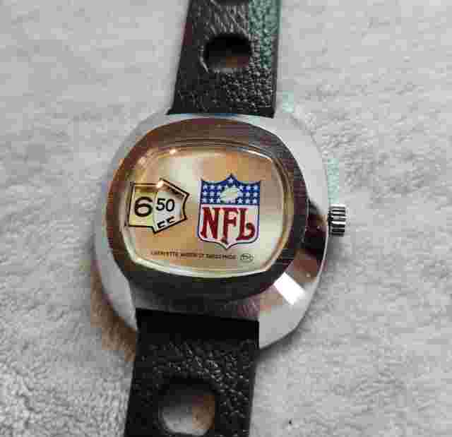 Vintage 1970s Lafayette Swiss Made NFL Watch