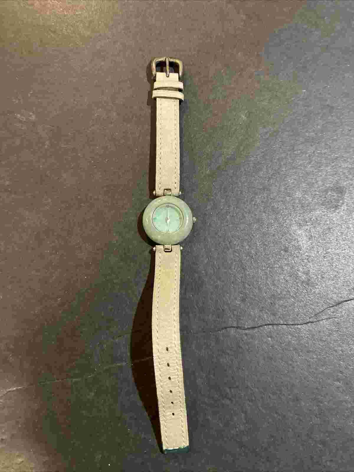 Peyote Bird Women Sterling Silver Jade Stainless Steel Analog Quartz Watch