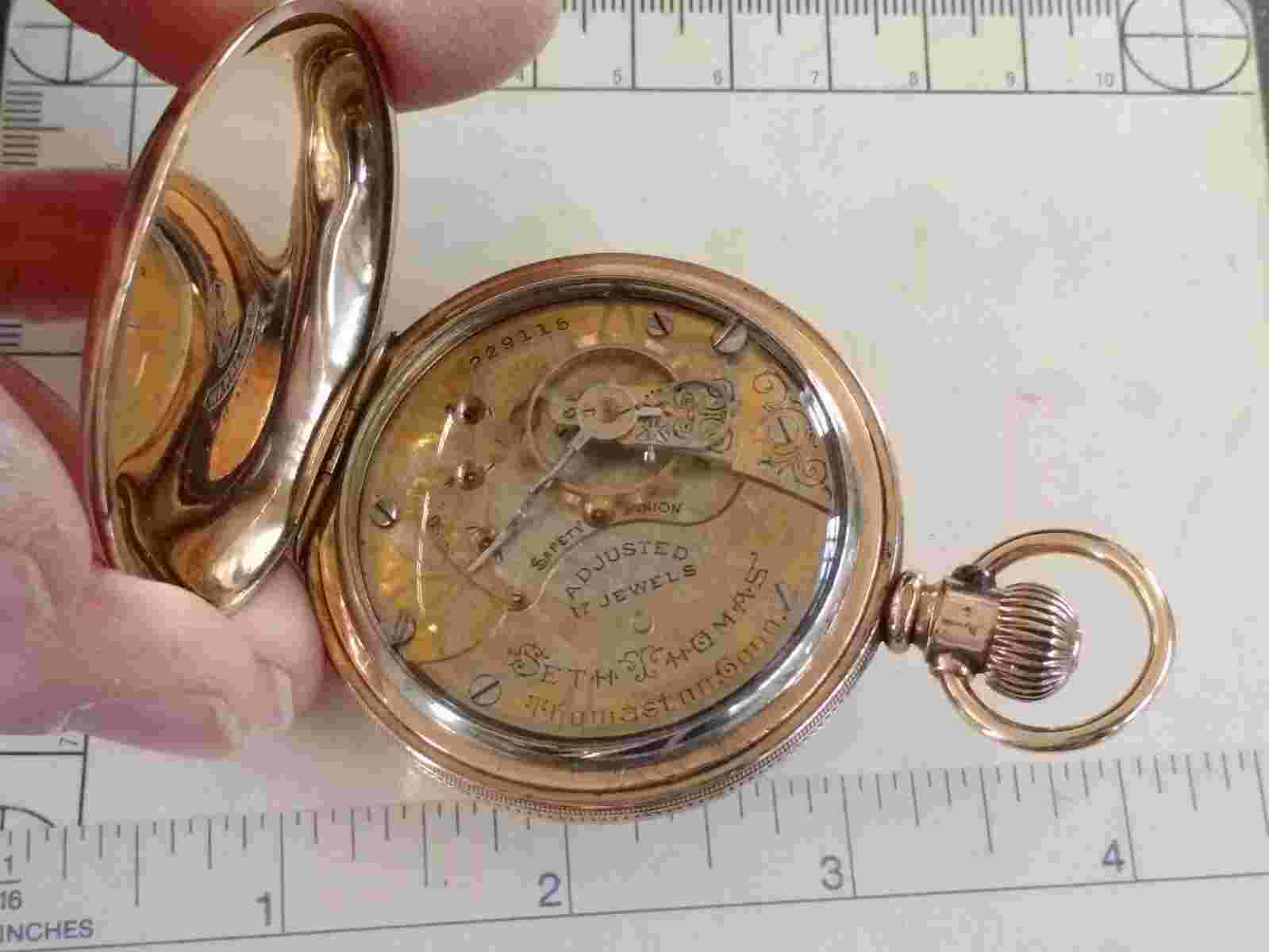 American Seth Thomas 2-Tone Running Antique Pocket Watch Grade 182 Special -1904