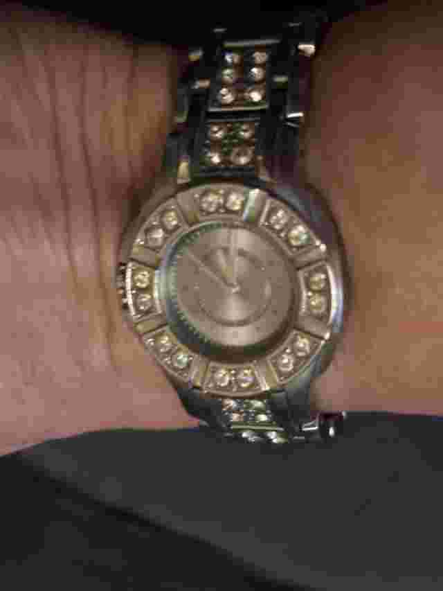 Dyrberg Kern Ladies Silver Crystal Diamanté Watch VGC £185