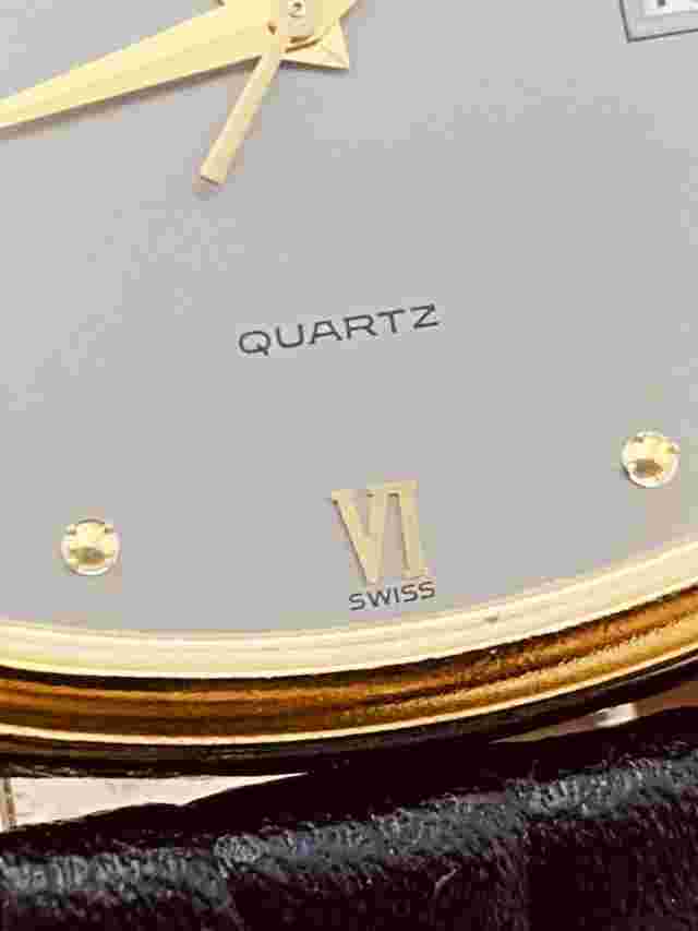 Vintage Men's Women's Golana Silver Tone Quartz Watch Swiss w/Band #6339
