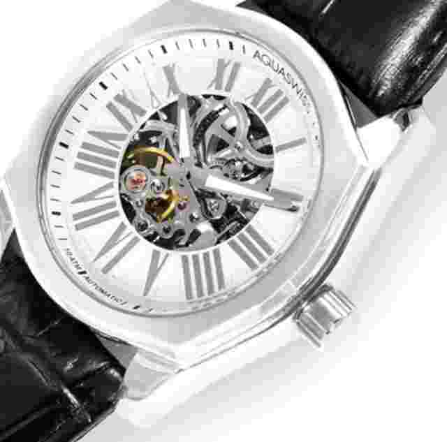 Aquaswiss Legend Automatic Men’s Watch with Leather Strap