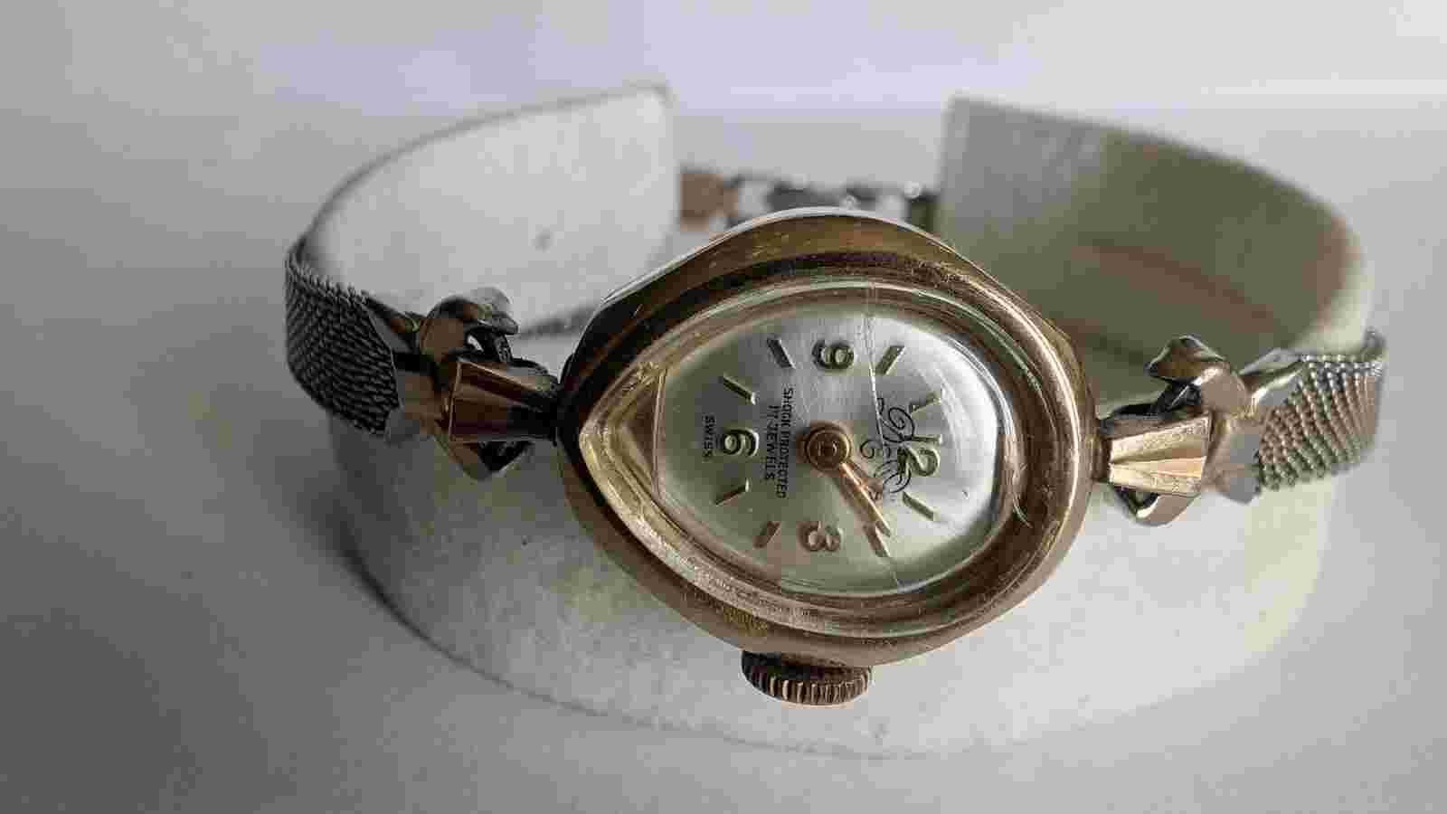 Vintage Avalon Major Co. 10k RGP 17Jewels Shock Protected Swiss Ladies Watch