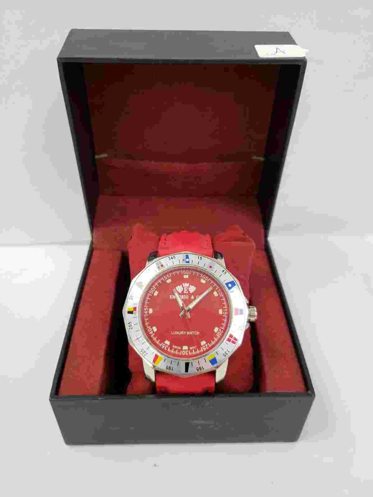 (I-449) Emporio & Co Watch - Red