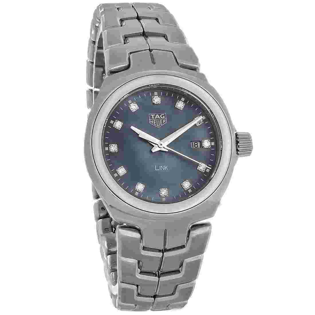 TAG Heuer Link Blue Mother of Pearl Women's Watch - WBC1313.BA0600
