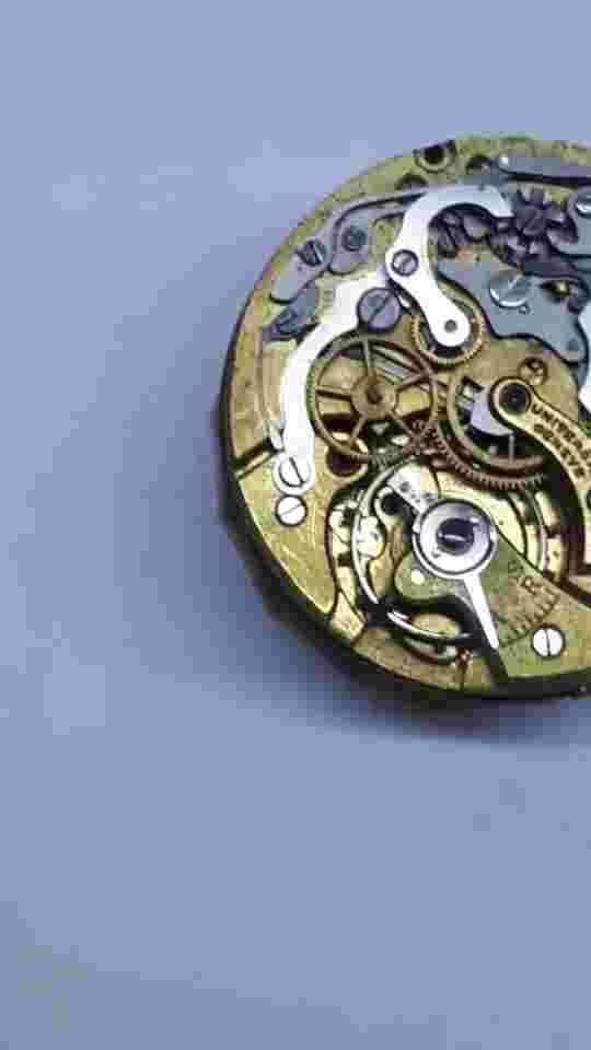 VINTAGE UNIVERSAL GENEVE CAL 283 CHRONO WATCH MOVEMENT WORKING! PART OR REPAIR
