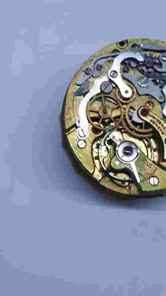 VINTAGE UNIVERSAL GENEVE CAL 283 CHRONO WATCH MOVEMENT WORKING! PART OR REPAIR