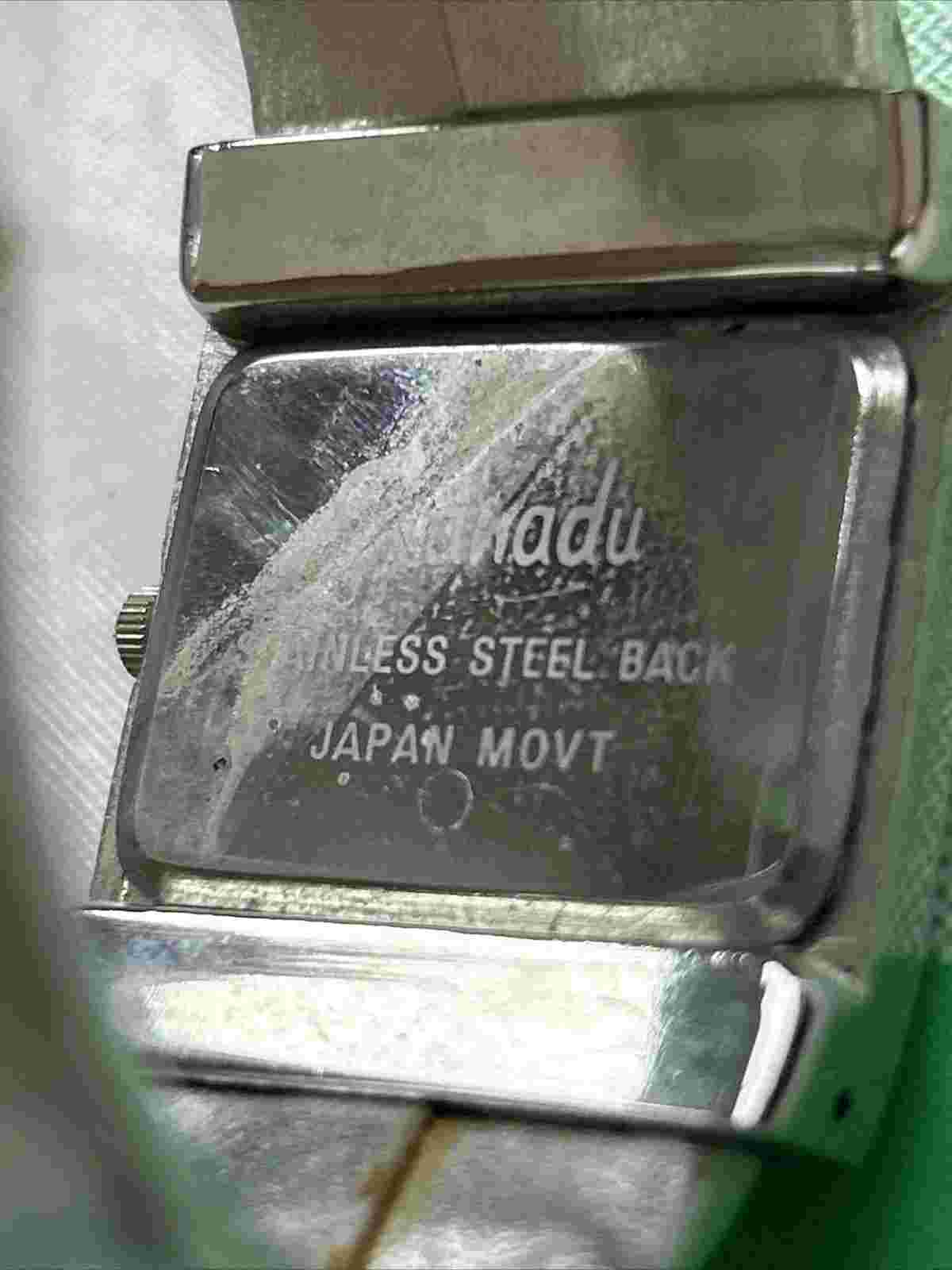 Xanadu Wide Cuff Bracelet Quartz Analog Women's Watch Sz. 5 1/4”