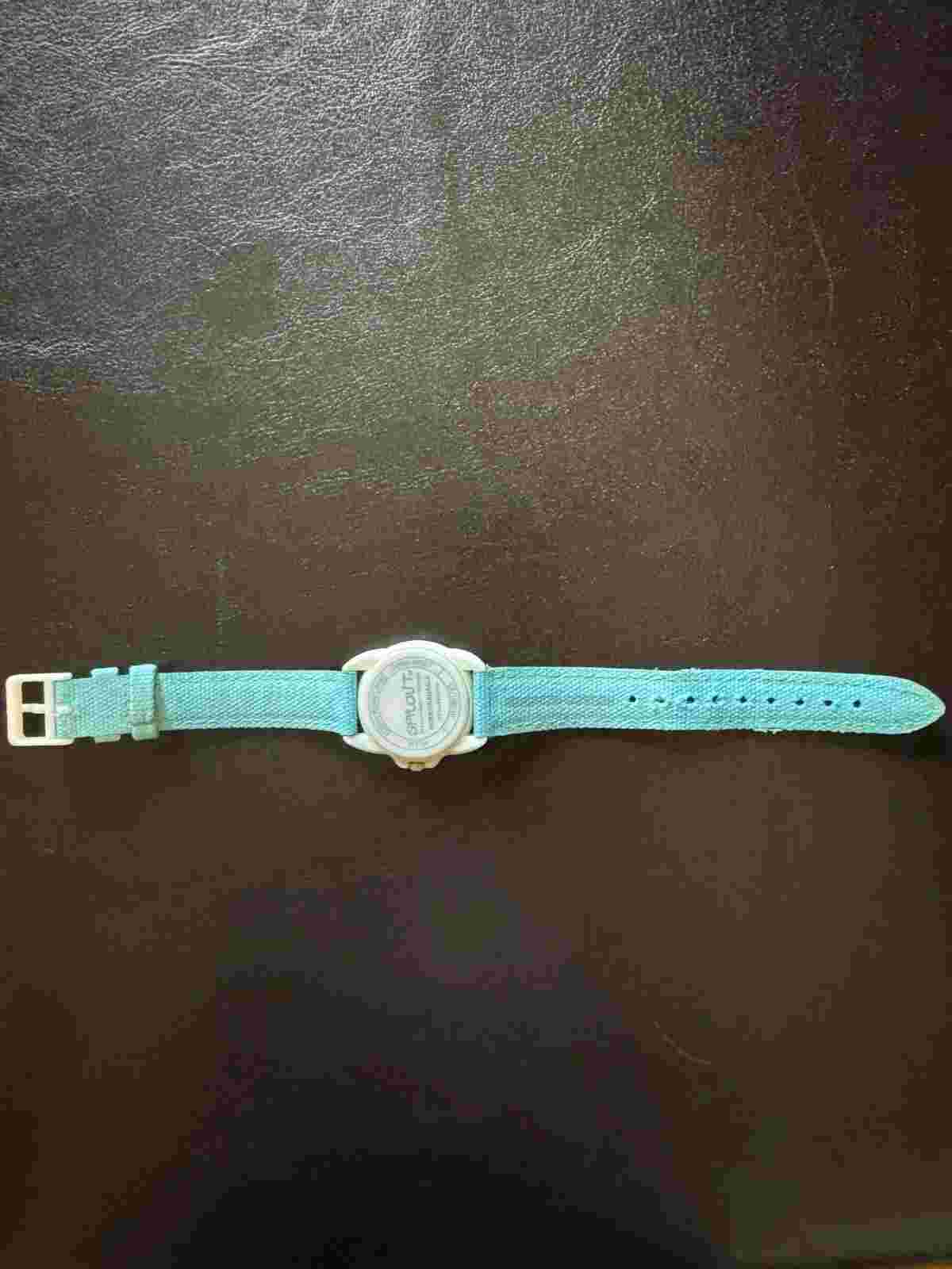 Sprout Watch- Biodegradable Materials- Blue Band with Green Bezel- Easy Read