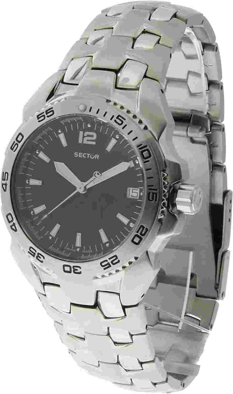 SECTOR SPORTS 3253300175 100M SWISS MOVT SS DATE QUARTZ MEN WATCH