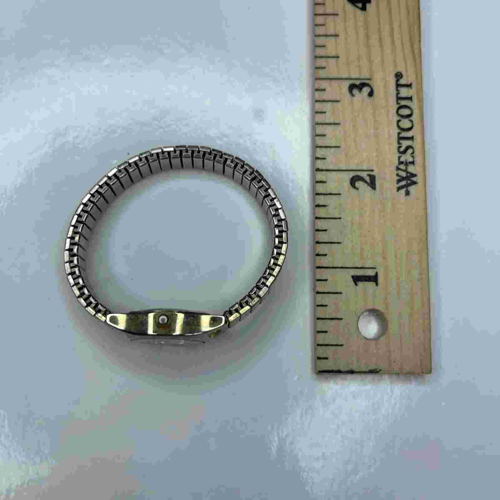E Eternity 26020W Black Gold Stretch Stainless Ladies Retro Untested