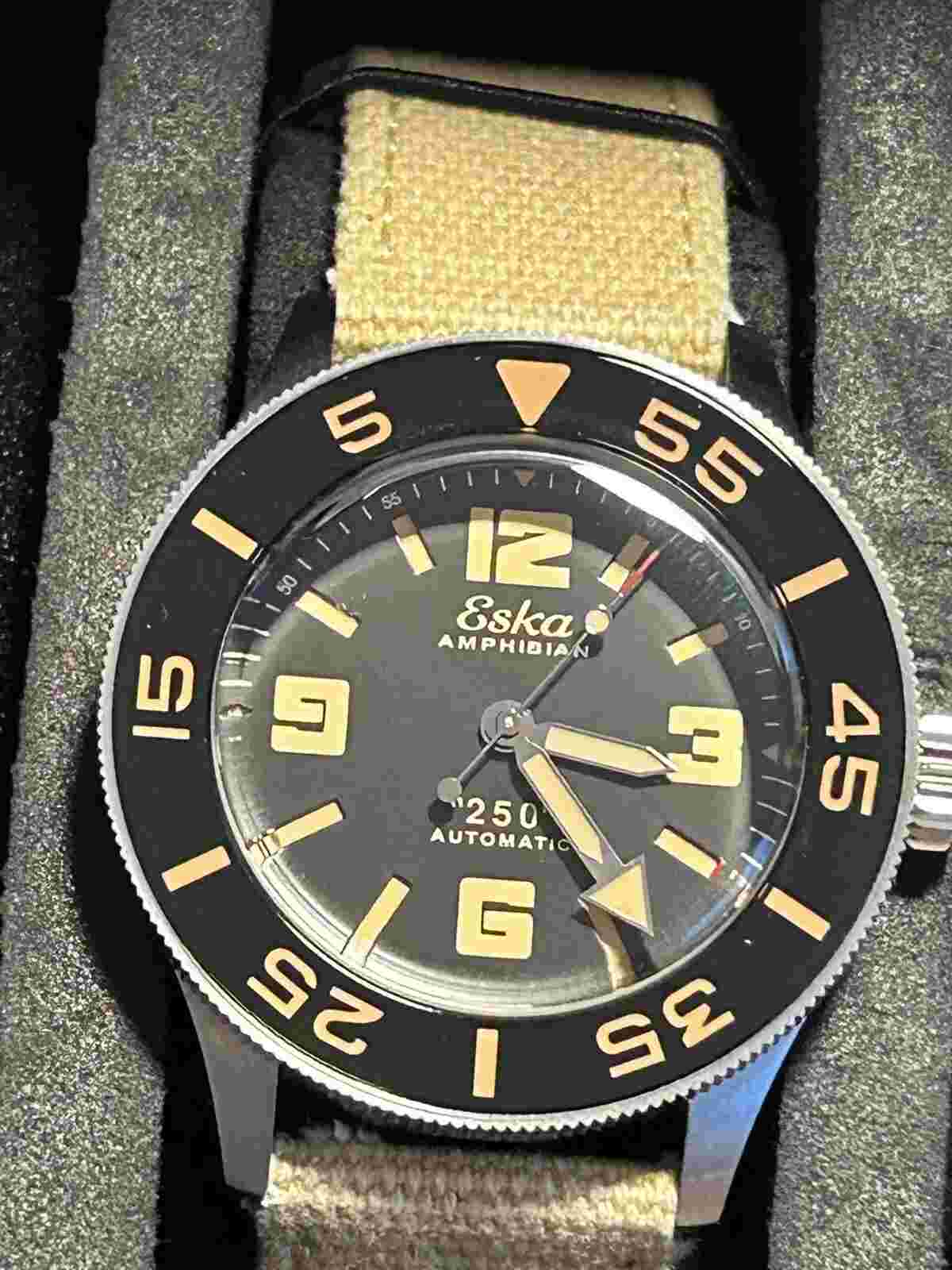Eska Amphibian "250" Limited Editon of 300 Diver wristwatch
