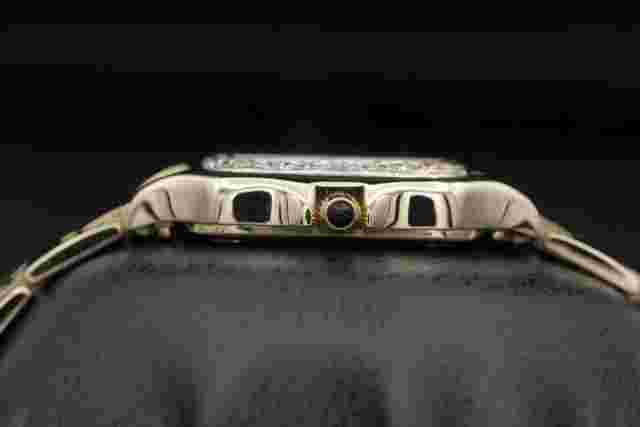 Geneve Watch Square Gold Yellow Gold/Diamond Bezel