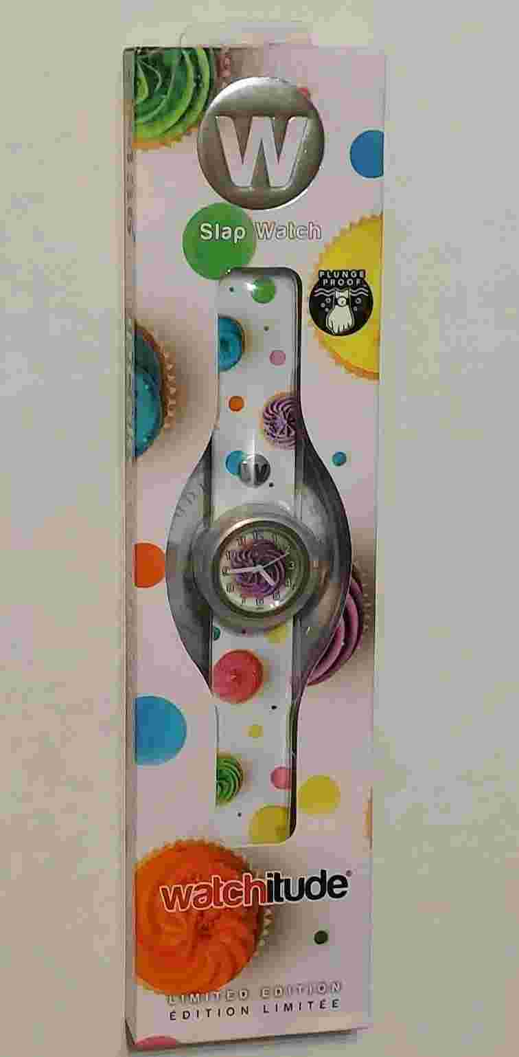 Lot of 8 Watchitude CUPCAKE CONFETTI Slap Watch #436 LIMITED ED. Rare WHOLESALE
