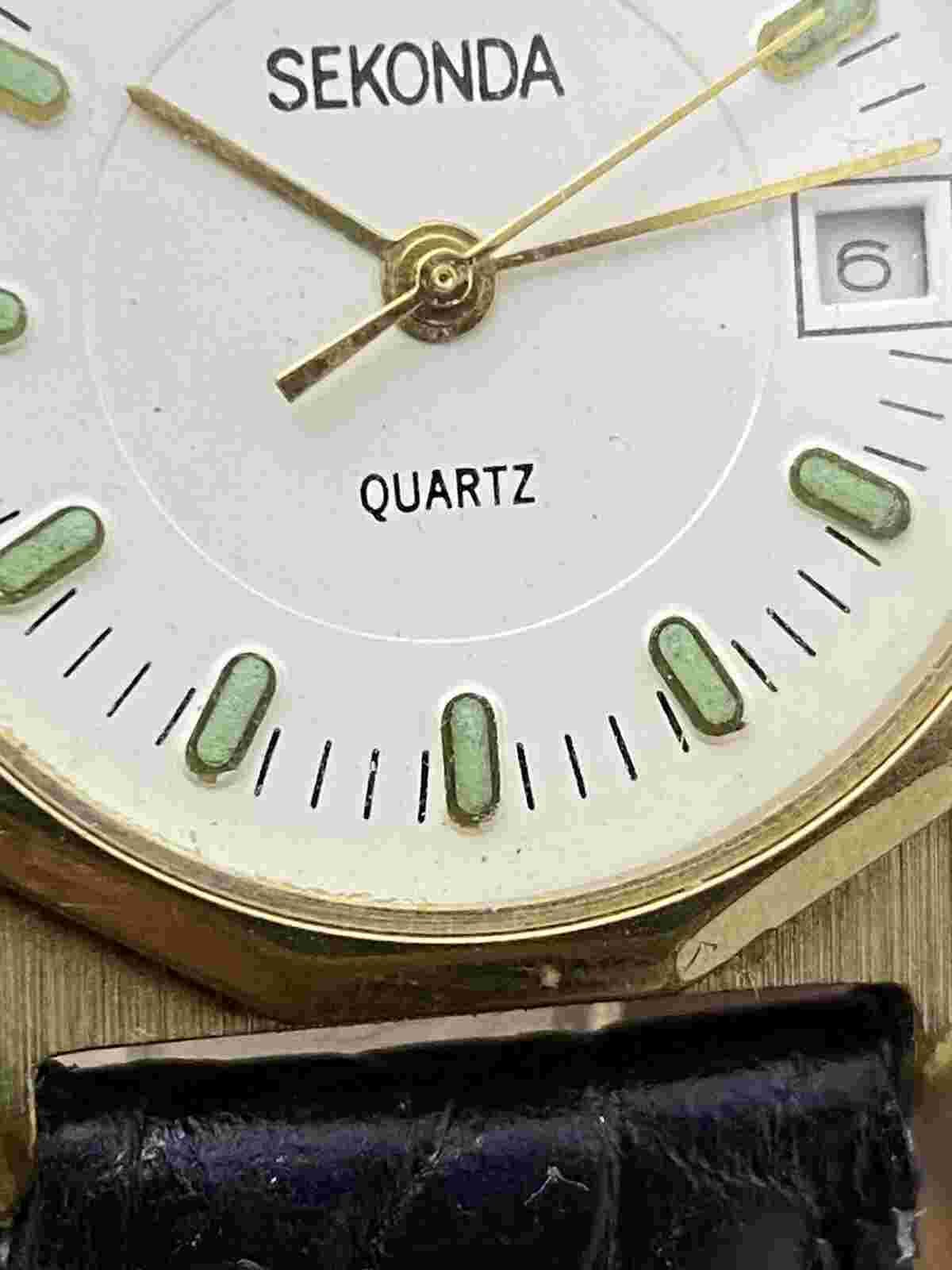 Seconda Vintage Quarz  Wrist Watch SU USSR Serviced #1874