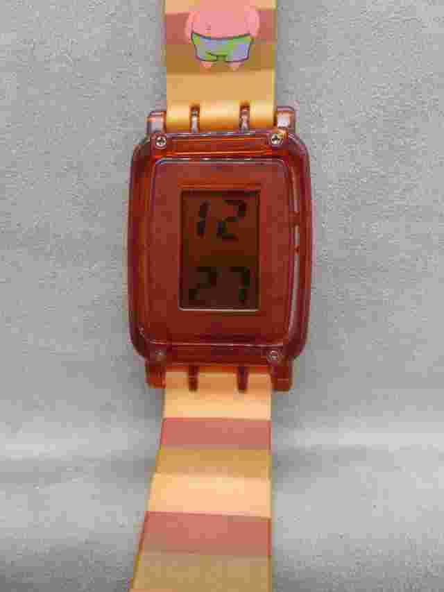 2004 Viacom SpongeBob Patrick Digital Watch w/Case & Instructions New Battery