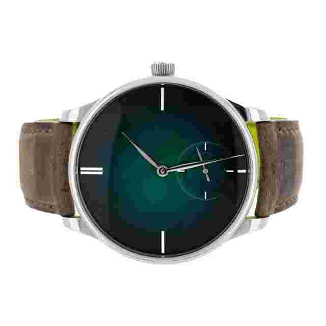 H. Moser & Cie Venturer Small Seconds Steel Green Dial 43mm 2327-1202 Full Set