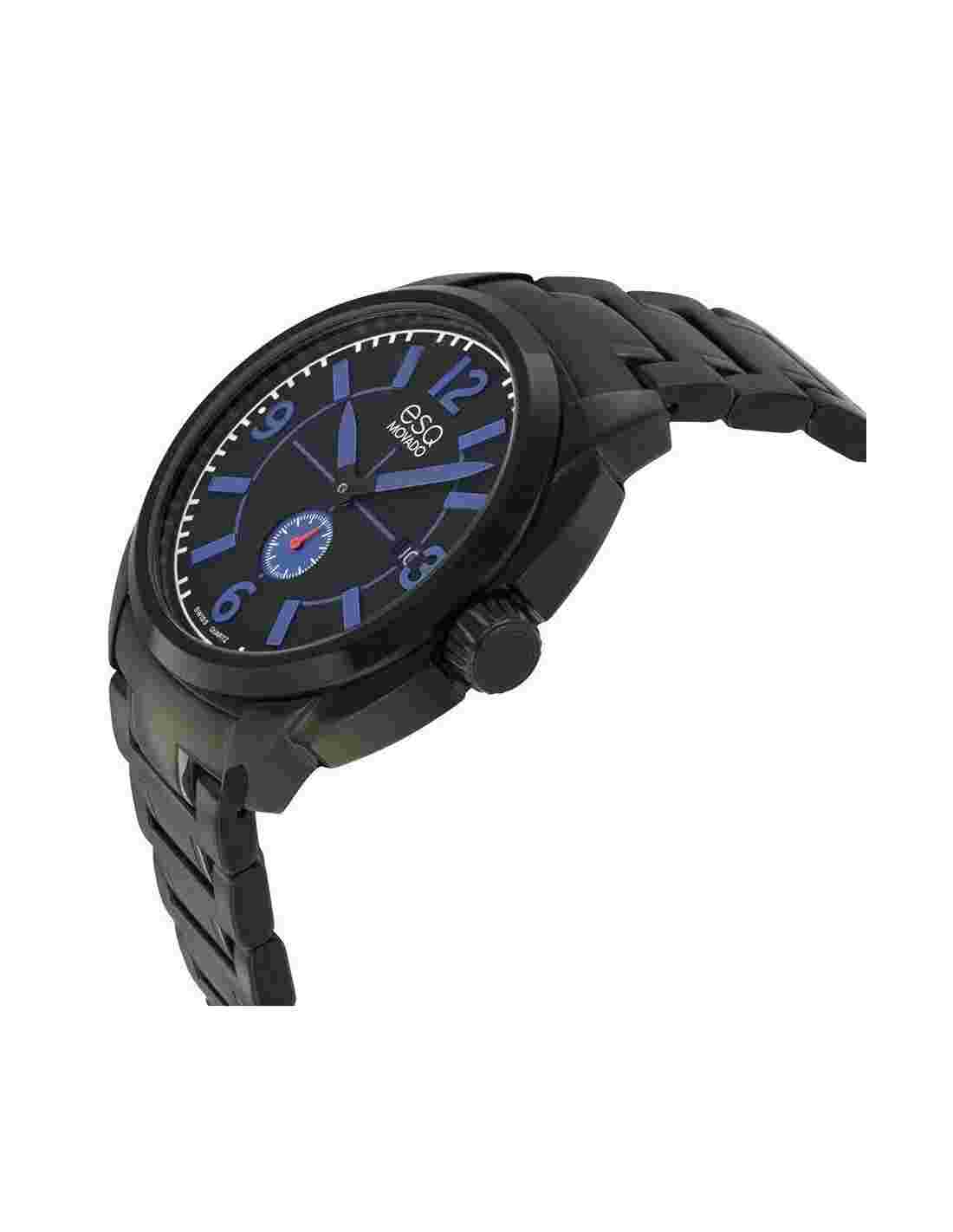 ESQ BY MOVADO 07301448 Excel Black Dial Stainless Steel Band Men's Watch $495