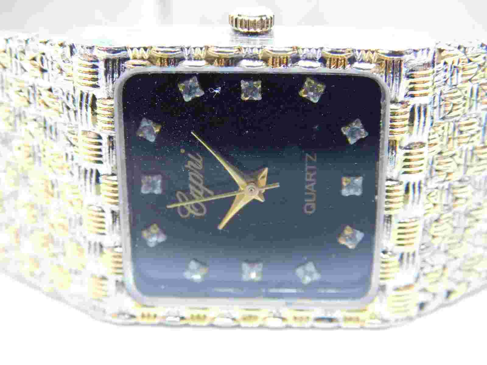 Capri Two Tone Quartz Analog Women's Watch New Battery