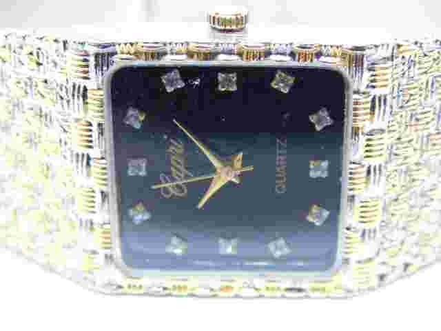 Capri Two Tone Quartz Analog Women's Watch New Battery