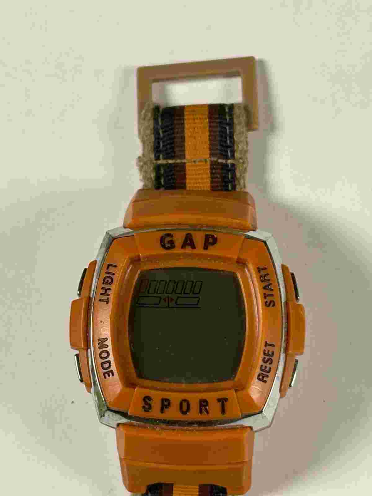 GAP plastic digital Quartz Unisex Watch Orange NOT RUNNING