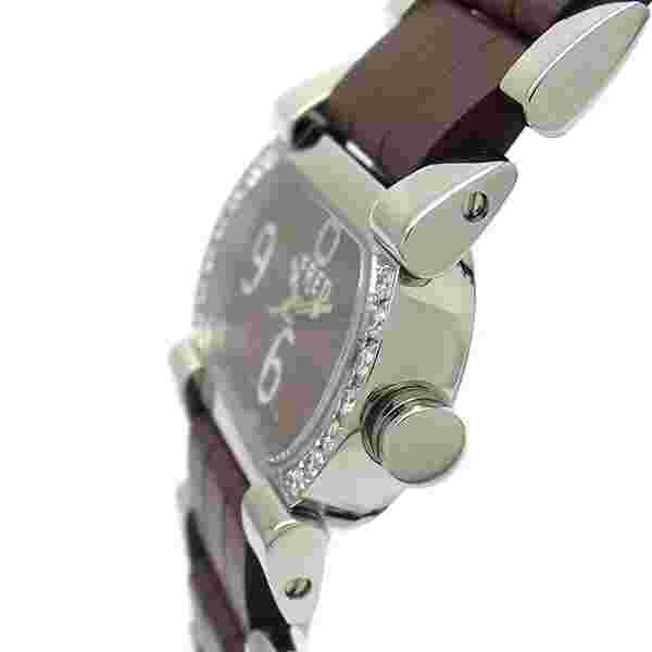 Wristwatch FRED MOVE-ONE FD012112 Women 32mm diamonds Brown quartz USED