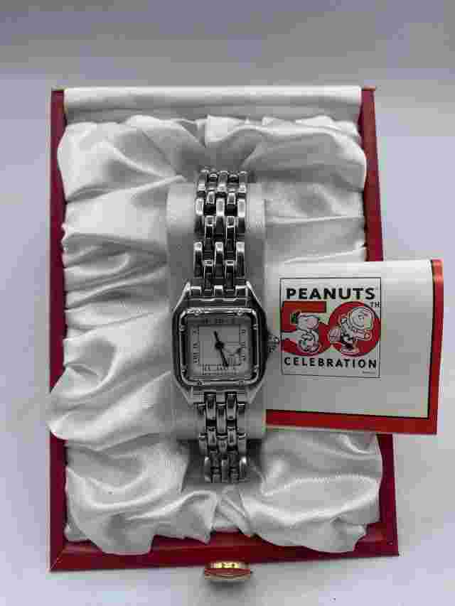 NEW RARE Stainless Steel Snoopy Collectible 50th Celebration Watch
