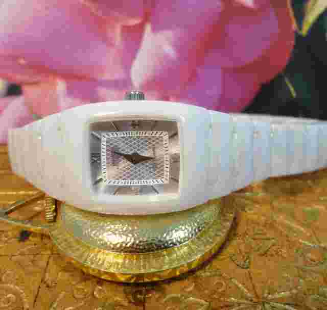 WHITE Sapphire Diamond DANIEL STEIGER Lovely Lady Quartz CLASSICDRESS Wristwatch