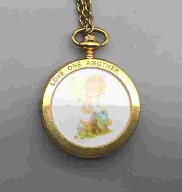 Precious Moment Valdawn Pendant Necklace Watch Women 37mm Yellow Gold Tone