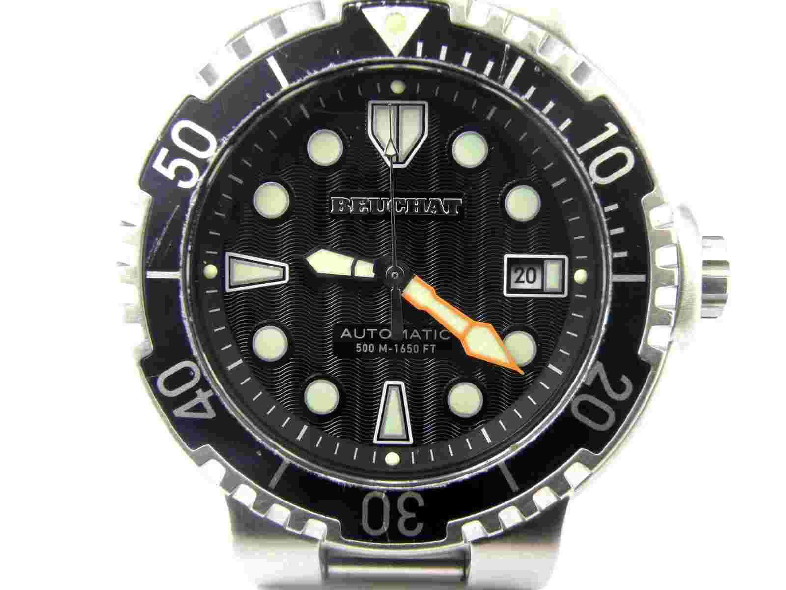 Mens Beuchat Lumitech Automatic Divers Watch - 500m