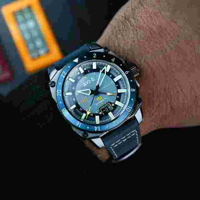 AVI-8 Atlas Stainless Steel 44mm Wristwatch AV-4122-05