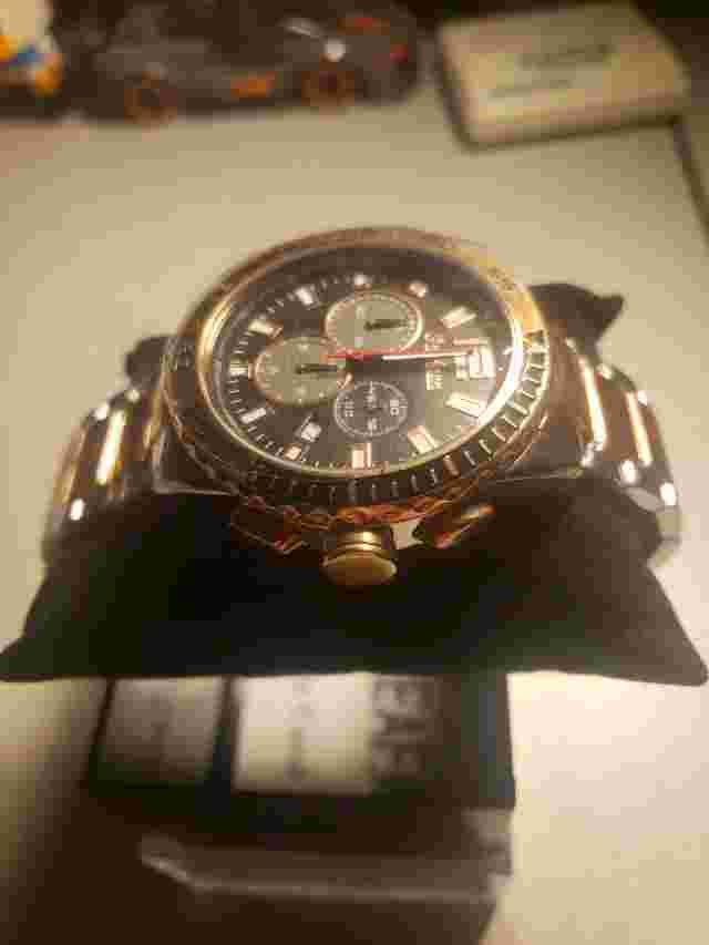 Omikron Bateleur Chronograph Men's Watch with Two Tone Band