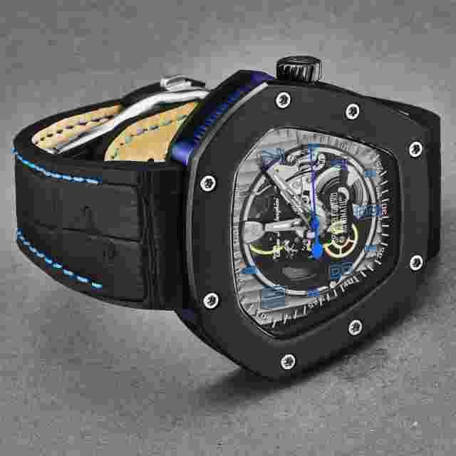 Tonino Lamborghini Men's 'SPYDERLEGGERO' Skeleton Dial Automatic Watch TLF-T06-4