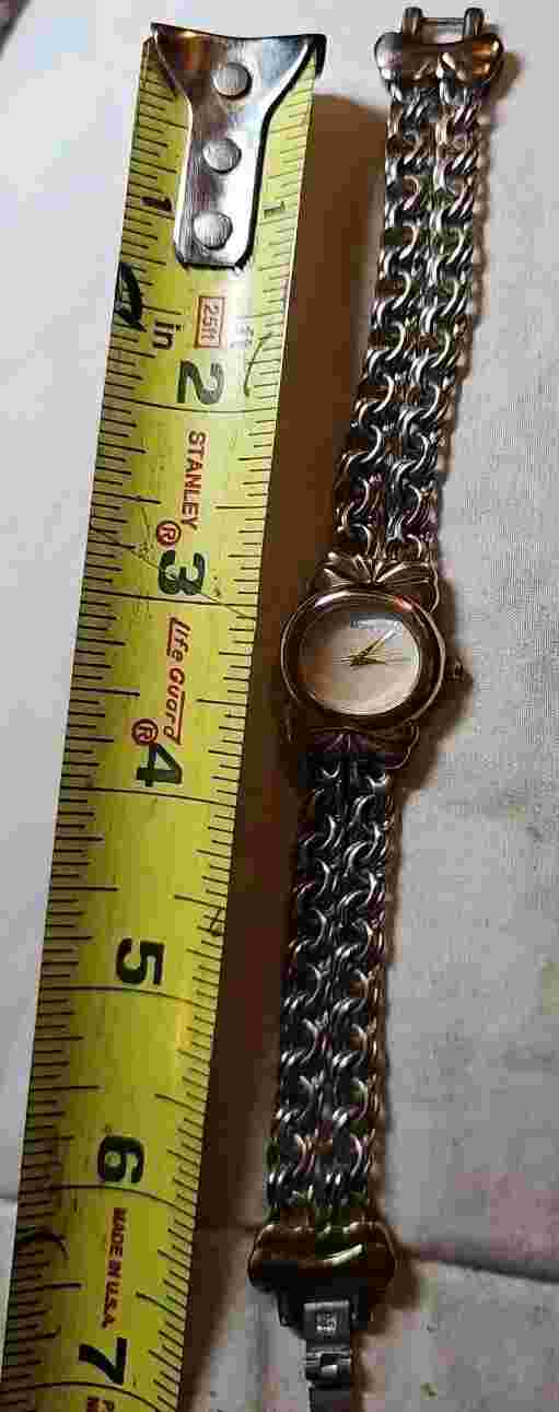 Monet Womens Silver Tone Quartz Watch