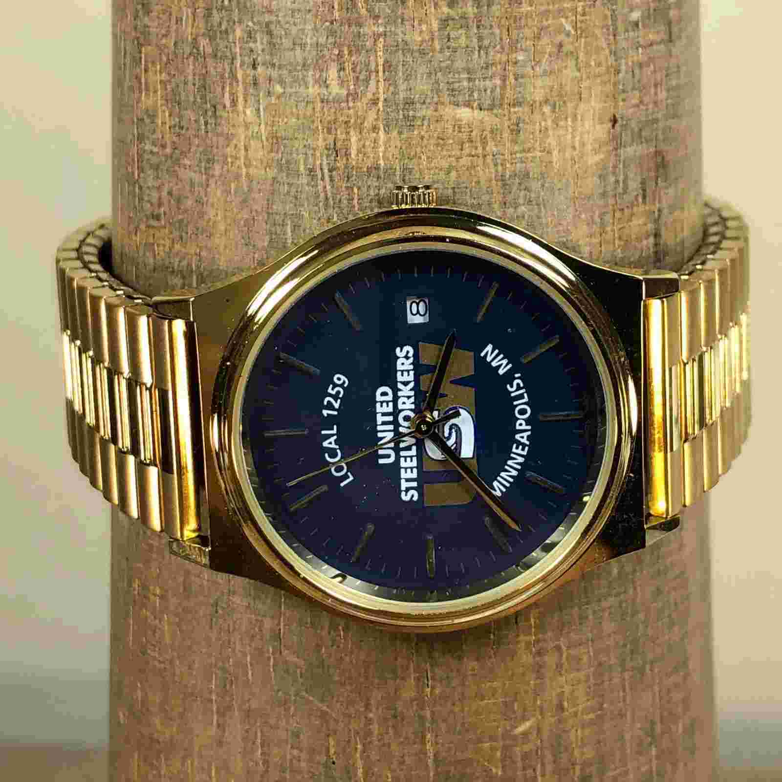 United Steelworkers Union Minneapolis MN Local 1259 Quartz Men Watch