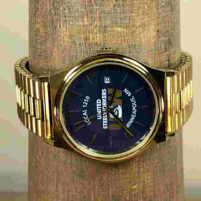 United Steelworkers Union Minneapolis MN Local 1259 Quartz Men Watch