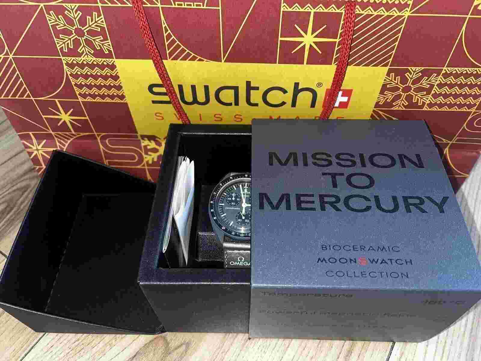 Omega x Swatch Bioceramic Moonswatch Mission to Mercury - w/ Receipt🧾,BRAND NEW