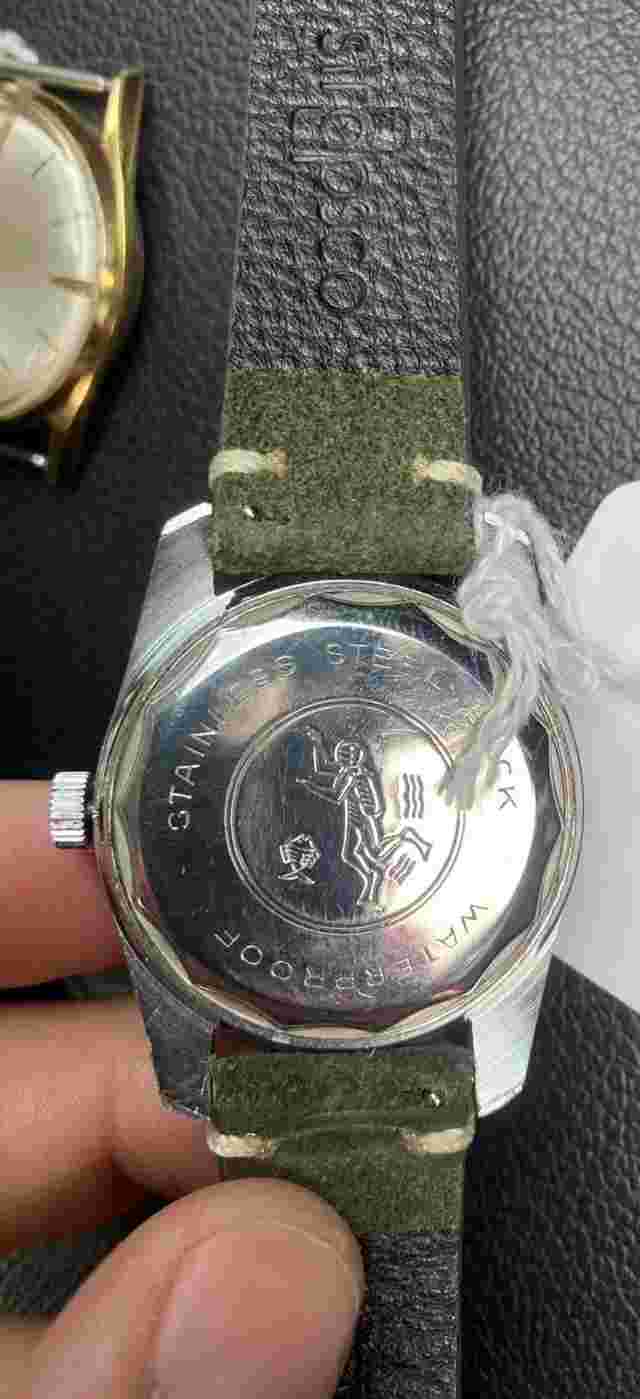 Vintage Swank Gran Sport 150M 17 Jewel Mechanical Dive Watch Working