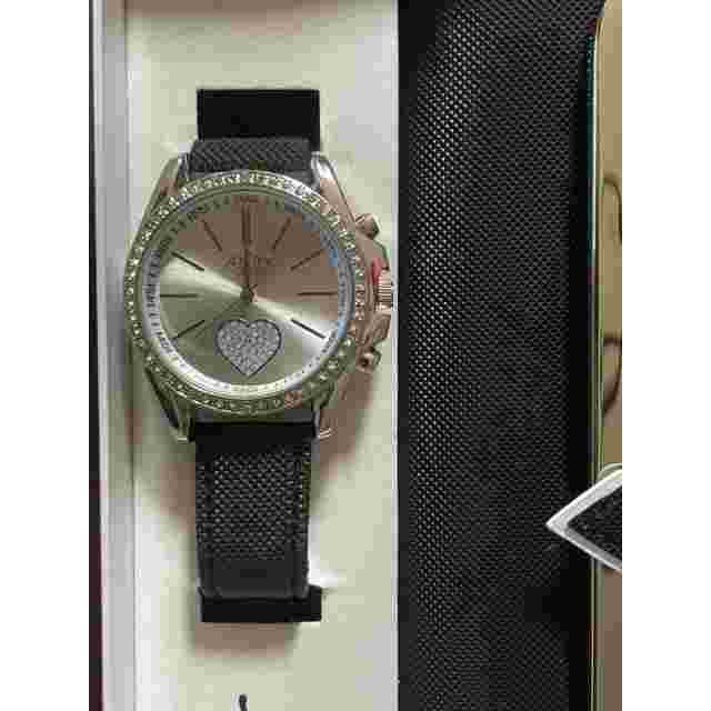 New Ashely Princess Watch & Wallet Gift Set Woman Black