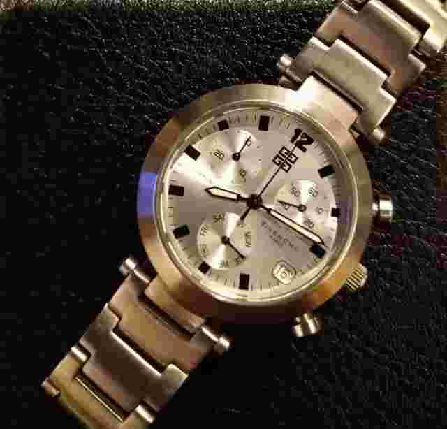 Watch Givenchy Paris Chronograph Quartz Swiss Made Vintage Working Product