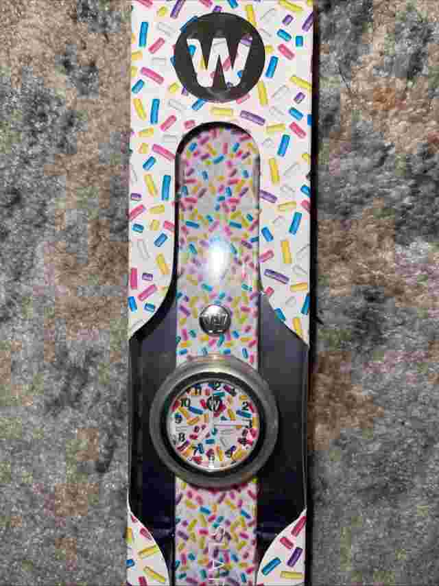 Watchitude Adult Watch 450 White Slap Band Limited Edition Sprinkles NIB READ