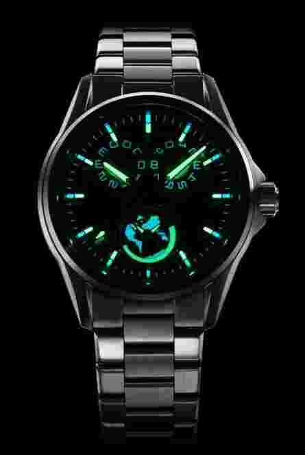 New Zelos SPEARFISH DUAL TIME TI SPARK 40mm Automatic Watch - DEALER & WARRANTY