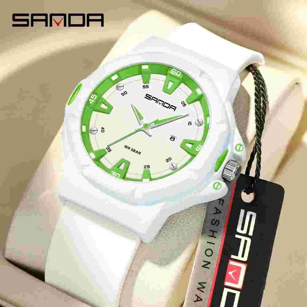 SANDA Luxury Women's Watch Quartz Watch Simple Calendar Female Student Watch