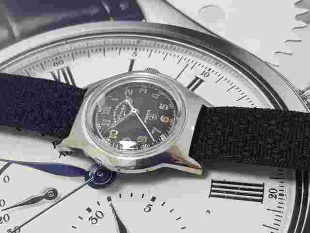 WEST END WATCH SOWAR MILITARY WINDING BLACK DIAL 3.