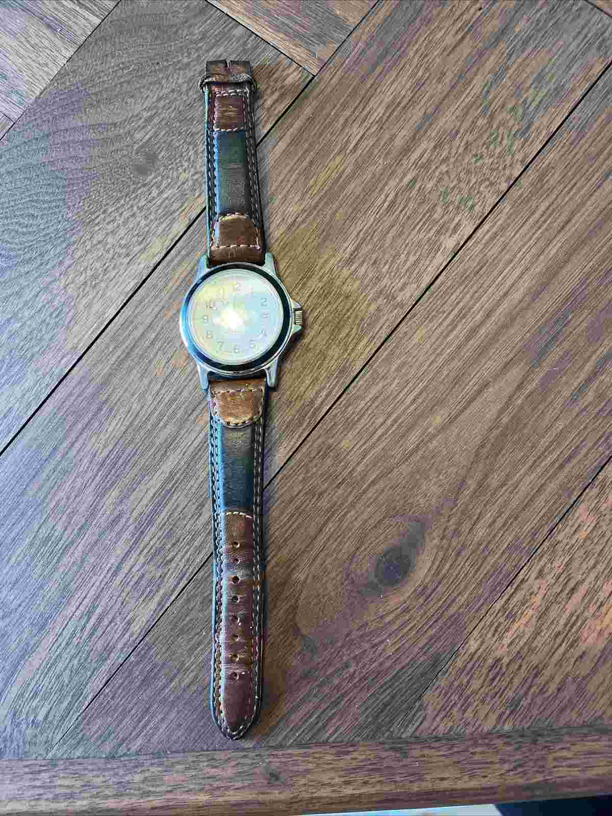 Vintage LADY Wrangler Stainless Steel Watch 377 HERO Japan Needs New Battery