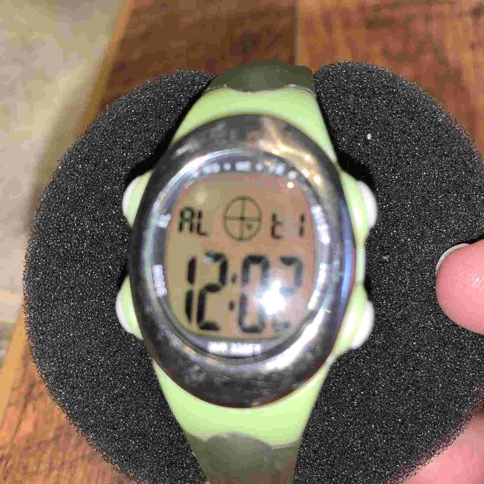Vintage Nine West® Green Digital Sport Watch Jellyfish Strap XNABE02 New Battery