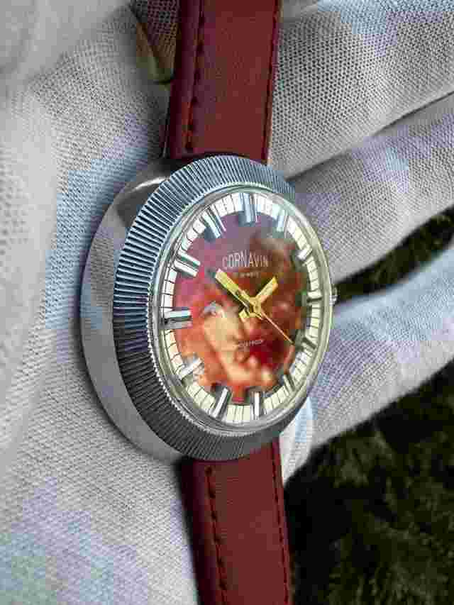 RARE Soviet Watch Cornavin Raketa UFO Mechanical Men Wristwatch Cheburashka