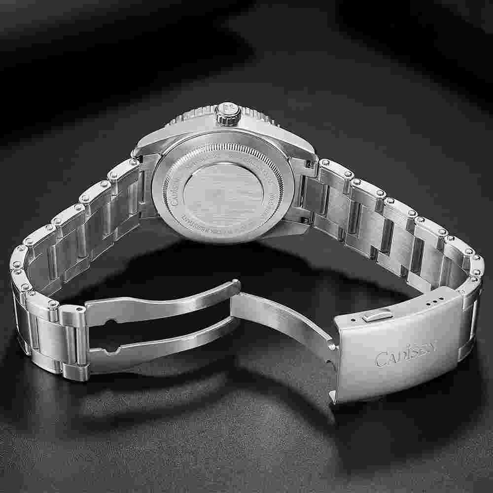 CADISEN Men Mechanical Wristwatches Glass NH35 Automatic Watch Coke Batman