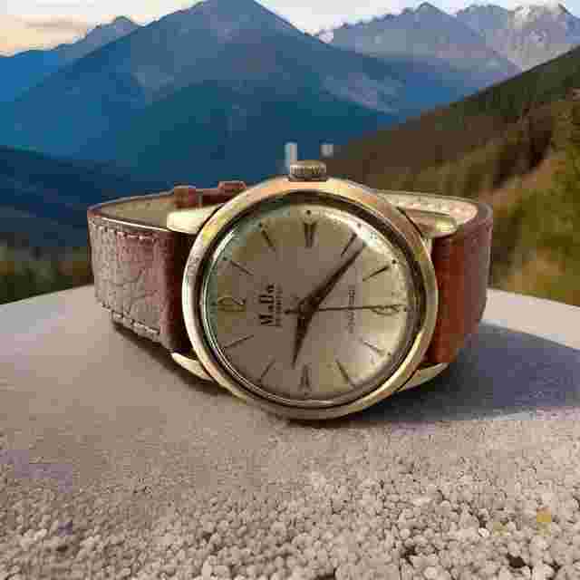 Vintage MuDu 25 Jewels Doublematic Swiss Men’s Watch-Working
