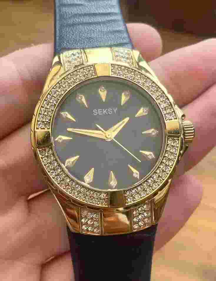 Seksy By Sekonda Stone Set Watch, Quartz Unisex Timepiece